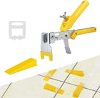 Tile Levelling System Kit Reusable 300 Spacers 100 Wedge Clip Floor Wall Tool
