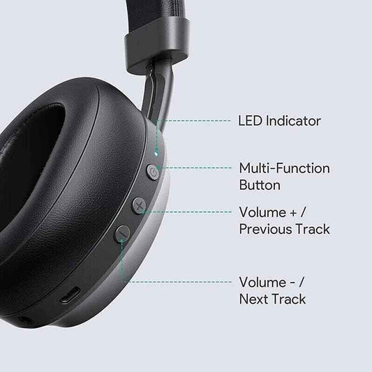 Aukey EP-B52 Wireless Headphone for Music or Playing Online Games with Earpads