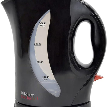 Kitchen Perfected Black 2Kw 1.7Ltr Cordless Kettle, Plastic E1524BK