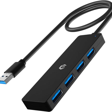 USB 3.0 Hub 4-Port USB Hub Multiplier Expander for Laptop HDD Console Car etc