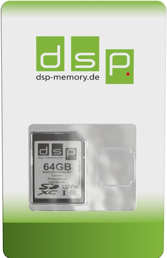 64GB Professional V30 Speicherkarte für Canon PowerShot SX540 HS