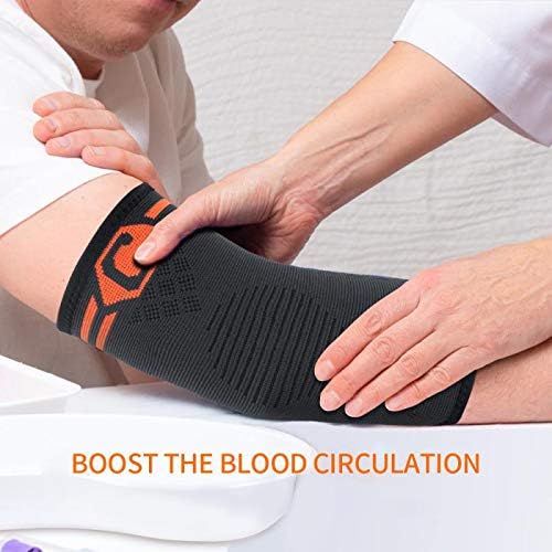 2 Pack Elbow Support Brace for Men Women Golfers Tennis Elbow Anti-slip Support