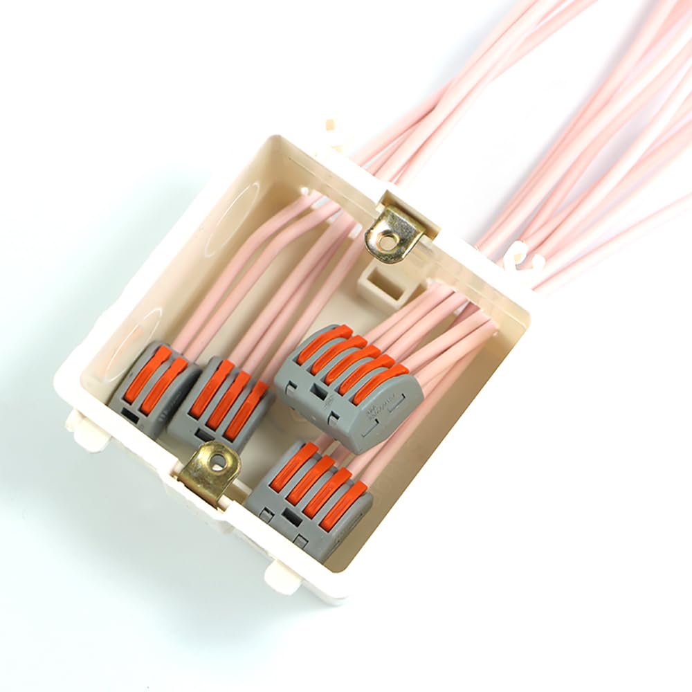 265 pcs Electrical Connectors Wire Block Clamp Terminal Cable 12V 240V Reusable