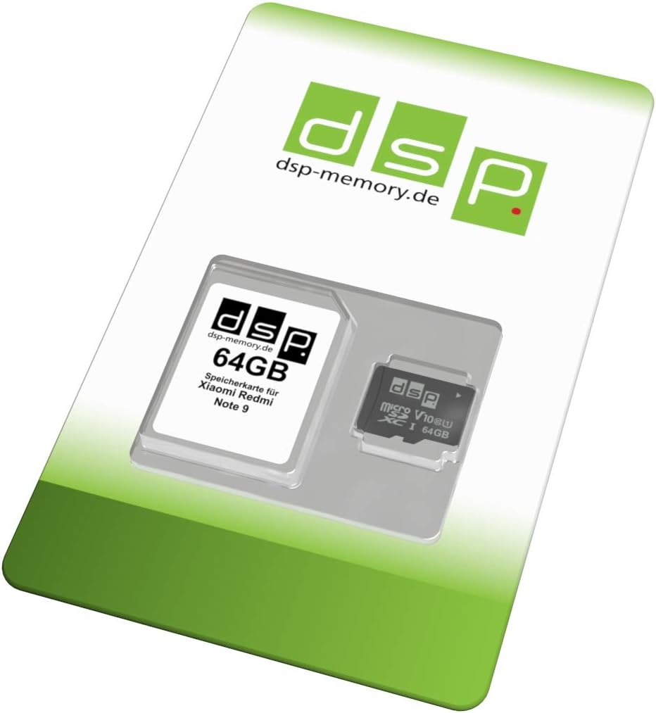 64GB microSDXC Memory Card (Class 10) for Xiaomi Redmi Note 9, Raspberry PI etc