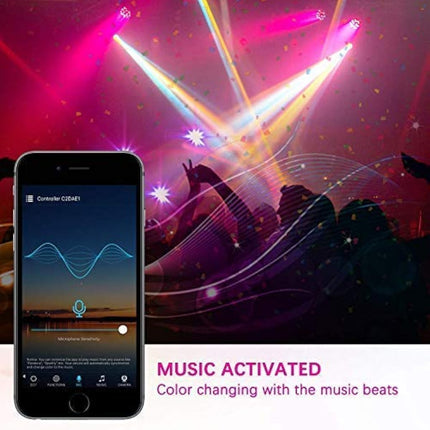 5M Smart RGB LED Strip Lights 5050 Waterproof WiFi App Control, Alexa Compatible