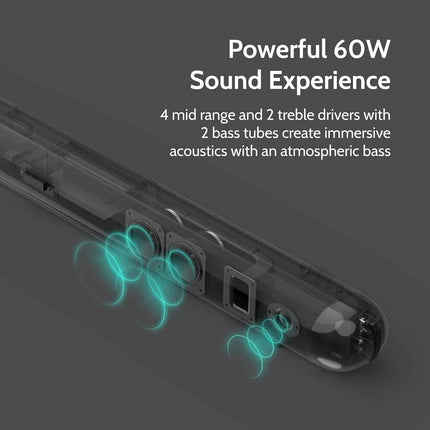i-box TV Sound Bar With Dolby Audio Bluetooth 5.0, HDMI (ARC), AUX Input