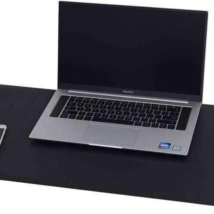 Desk Protector Faux Leather Reversible for Office and Home Black & Red 80cm*40cm