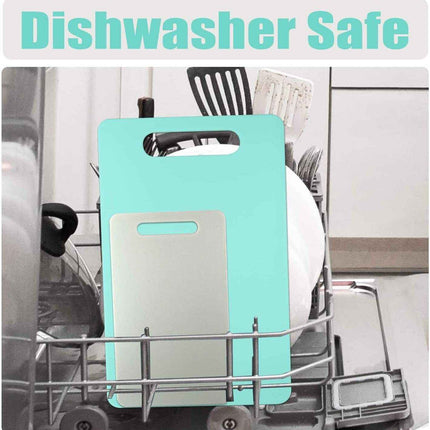 Premium Utility Chopping Board with Handles Food Safe BPA Free Dishwasher Safe