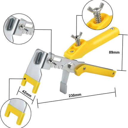 Tile Levelling System Kit Reusable 300 Spacers 100 Wedge Clip Floor Wall Tool
