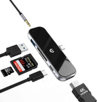 6 in 1 USB C Multiport Adapter USB C for Surface Dell HP Lenovo XPS and More