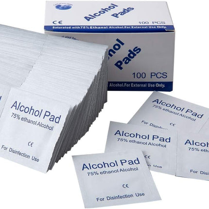 Disposable Alcohol Cotton Travel Wipes 3 x 6cm 100 pcs Individually Packed