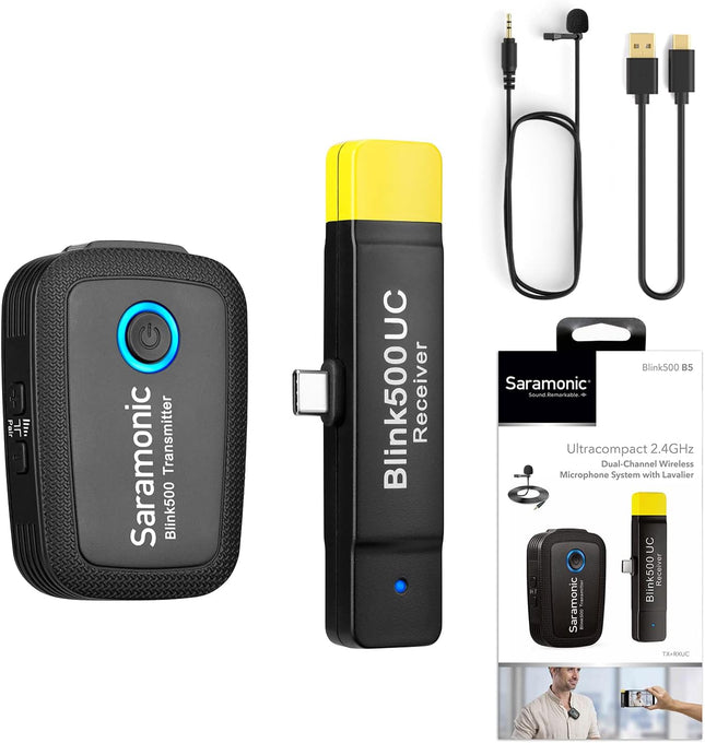 Saramonic Blink500 B5 Compact Wireless Microphone System for Android Devices PRO
