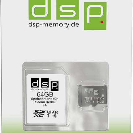 64GB microSDXC Speicherkarte (A1, V30, U3) für Xiaomi Redmi 9A