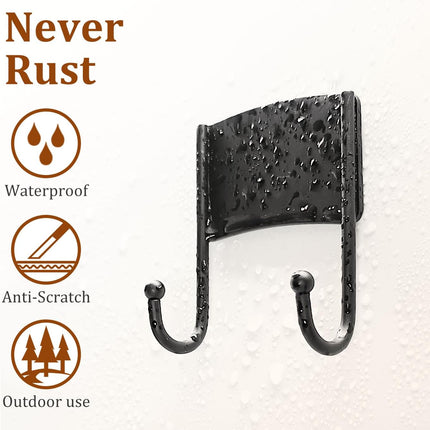 Black Stick on Hooks for Hanging: Musical Note Hooks for Hanging Heavy Duty