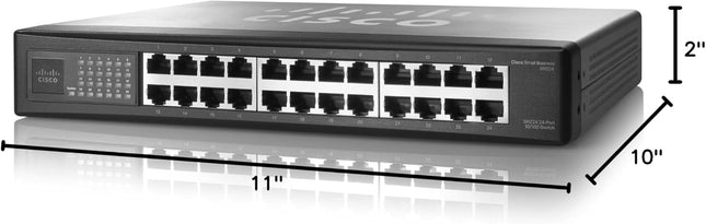 Cisco SR224 24-Port 10/100 Ethernet Switch for Business Networks Computers