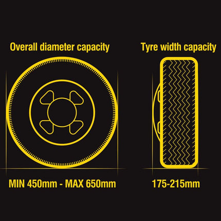 Maypole 13-17" Universal Wheel Clamp Suitable for Cars, Vans, Trailers, Caravans