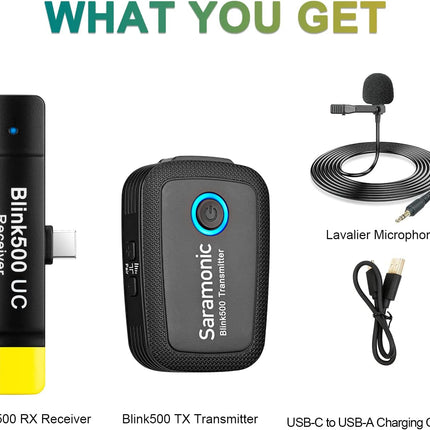 Saramonic Blink500 B5 Compact Wireless Microphone System for Android Devices
