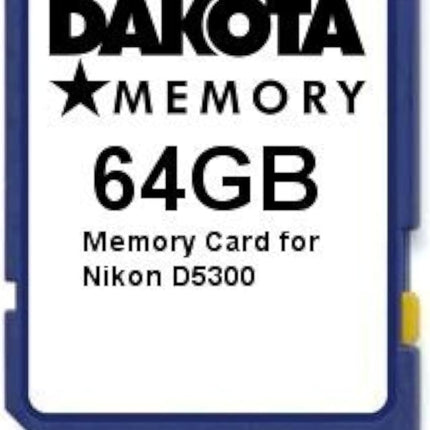 64GB Memory Card for Nikon D5300