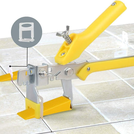 Tile Levelling System Kit Reusable 300 Spacers 100 Wedge Clip Floor Wall Tool
