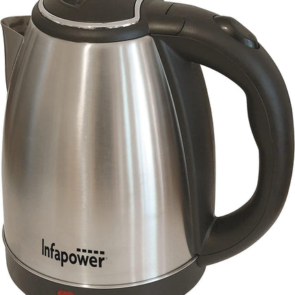 Infapower 1800w 1.8L 360 Cordless Brushed Stainless Kettle