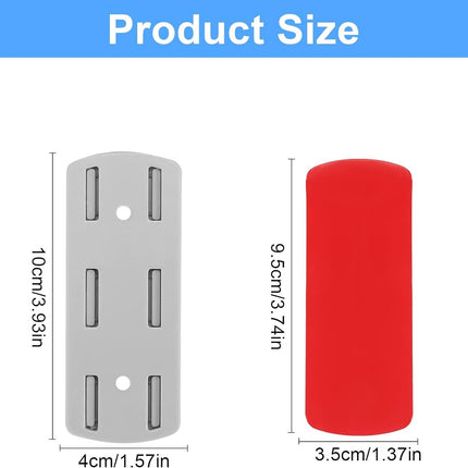 Self-Adhesive Socket Fixer Punch-free Socket Holder Cable Organizer Home Office