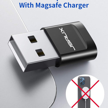 Premium USB Type C Female to USB A Male Adapter Converter Charger - Black