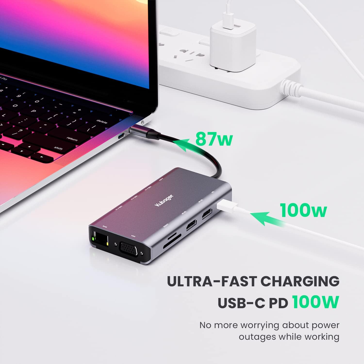 Docking Station 11 in 1 USB C Hub Triple Display Laptop Dock With HDMI USB VGA
