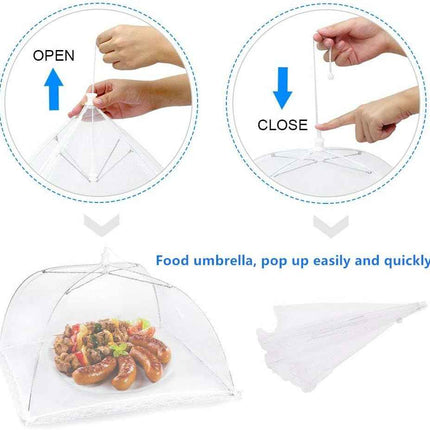 Pop-Up Mesh Food Cover Tent Umbrella Large 17" - 43 x 43 cm Reusable Collapsible
