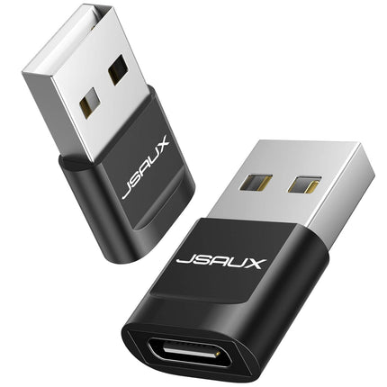 Premium USB Type C Female to USB A Male Adapter Converter Charger - Black