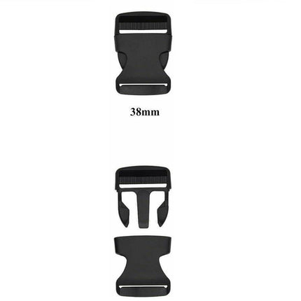 Side Release Buckles Clips for Webbing Strap Squeeze Fasteners Delrin 5 Sizes