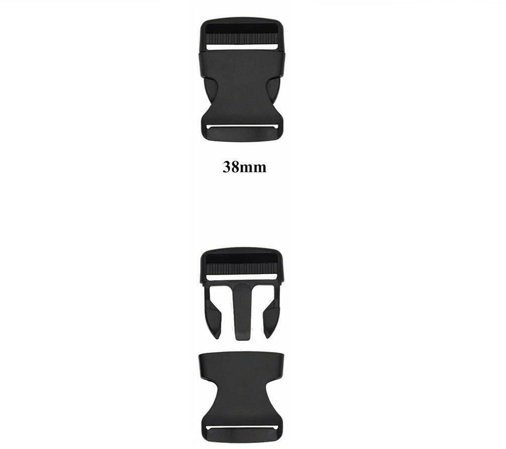 Delrin Side Release Buckles, 5 Sizes, for Webbing DIY Paracord Bracelets, Black