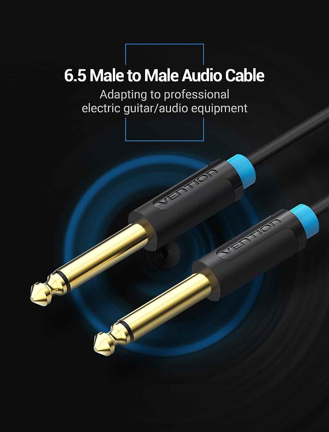 VENTION 6.35mm to 6.35mm Guitar Cable 1/4 inch to 1/4 inch TS Guitar Audio Cable