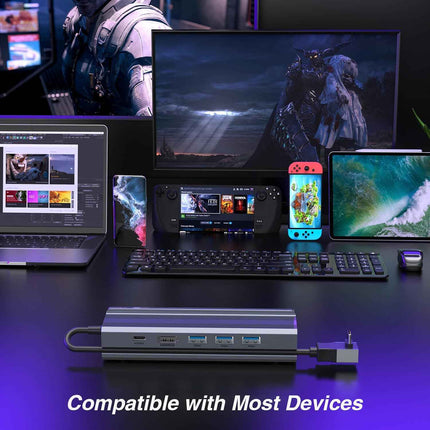 Valve Steam Deck Docking Station 6 in 1 HDMI 2.0 4K@60Hz Gigabit Ethernet
