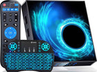 Android TV Box + Wireless Keyboard Quad-Core 64Bit 2.4G/5.8Ghz Wifi LAN BT 4.2