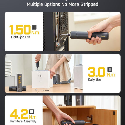 Fanttik S1 Pro 3.7V Electric Screwdriver with 16 Bits 2000mAh Chargeable Battery