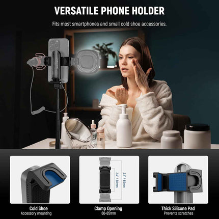 Selfie Stick Telescopic Mini Tripod Portable Phone Stand Rechargeable BT Remote