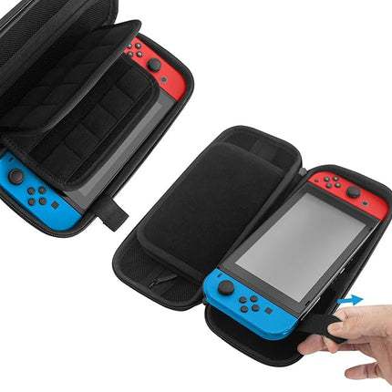 Nintendo Switch Carry Case 20 Game Cartridge Holders Plus Space for Joycons etc