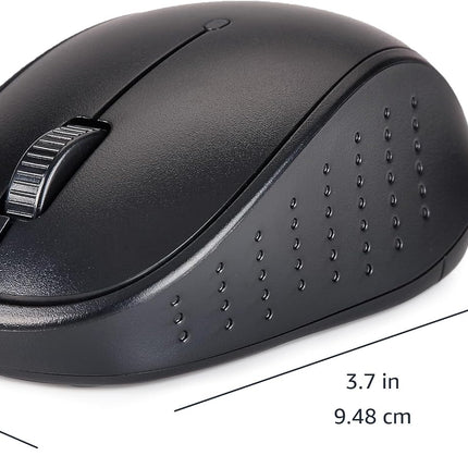 Amazon Basics ‎MD023 Wireless Keyboard and Mouse Combo 2.4GHz UK Layout Black