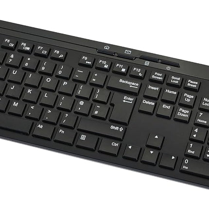 Amazon Basics ‎MD023 Wireless Keyboard and Mouse Combo 2.4GHz UK Layout Black