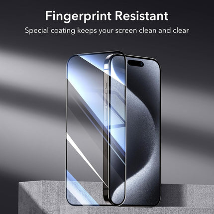 Premium iPhone 15 Pro Max Screen Protectors - 3 Pack + Lens Protector Top Class