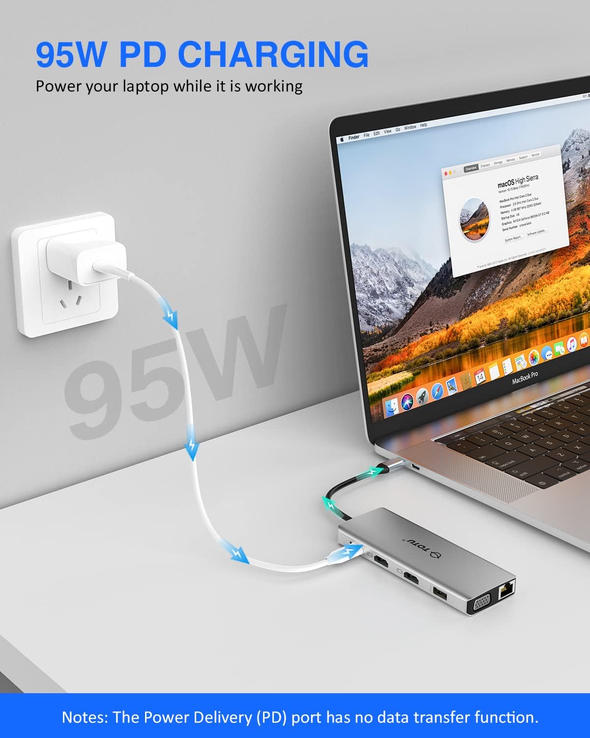 Docking Station 13-in-1 Type C Hub with Ethernet 4K USB C to 2 HDMI VGA USB 3.0