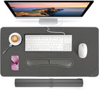 Desk Protector Faux Leather Multifunctional Office 80cm * 40cm - Truffle Grey