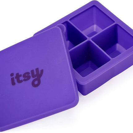 Silicone Baby Snack Box or Ice Cube Tray with Lid Ideal for Freezing & Weaning
