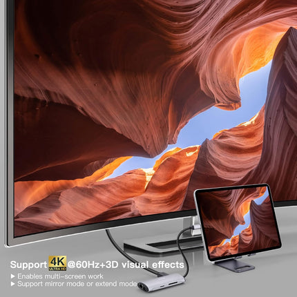 USB C Docking Station 8-in-1 with 4K HDMI 100W PD 2 USB-A 3.1 1 USB-C 3.1