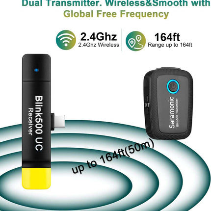 Saramonic Blink500 B5 Compact Wireless Microphone System for Android Devices PRO
