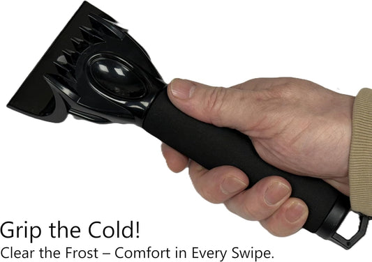 Premium Car Ice Scraper 2 In 1 Head For Ice & Clearing Snow A Winter Essential