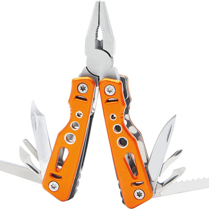 Milestone Compact Multi Function Camping Tool - Orange, 6.8 x 3.1 x 1.4 cm