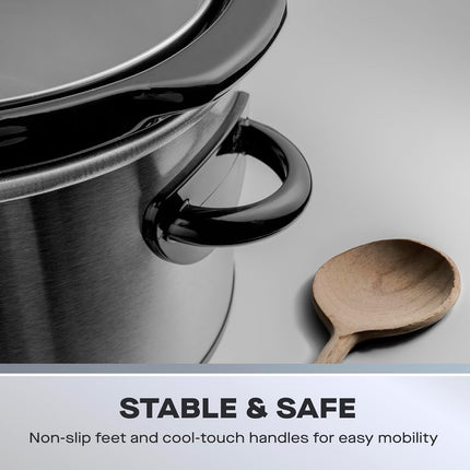 Daewoo 3.5L Slow Cooker Stainless Steel- SDA1364