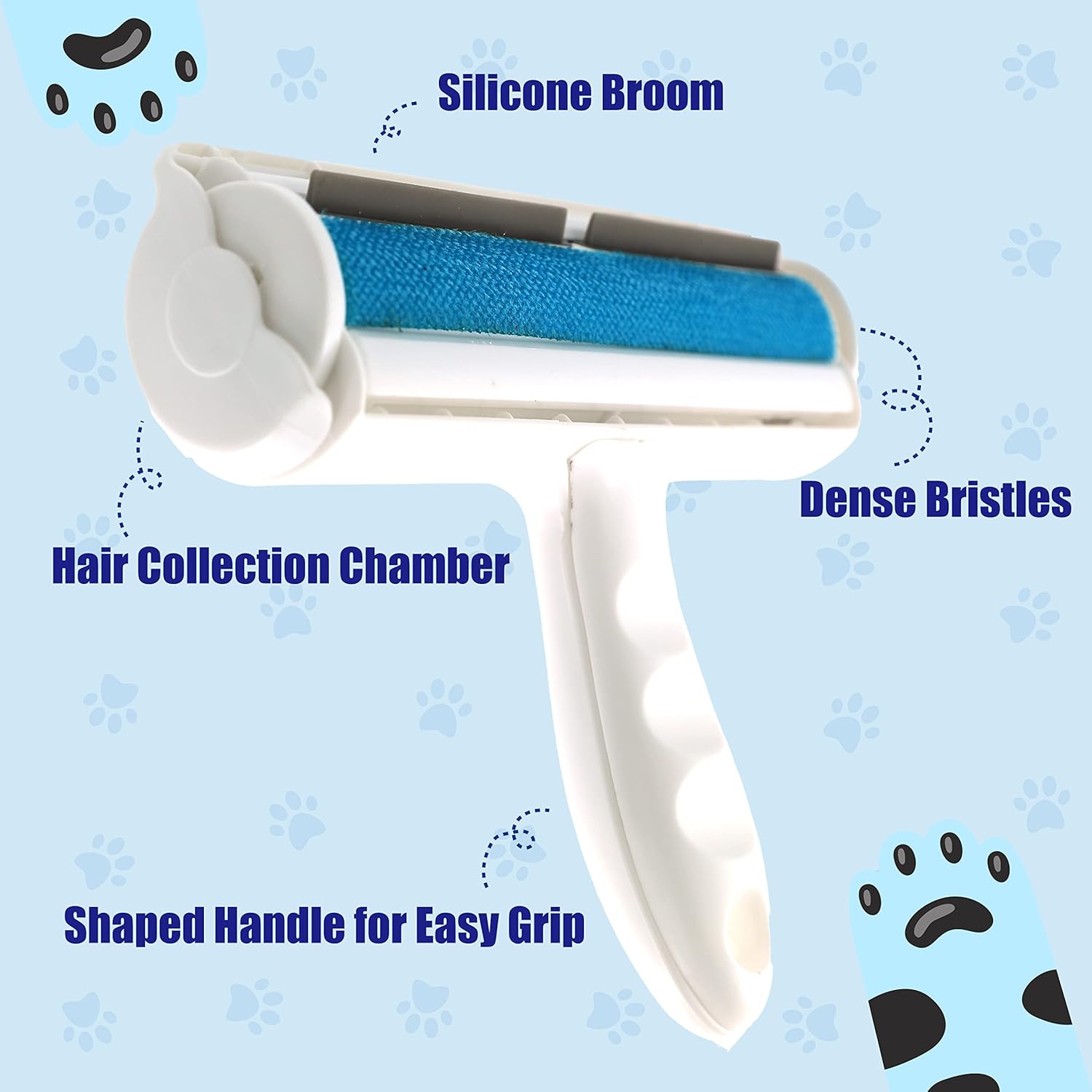 Pet Hair Remover Reusable Lint Roller for All Pets Removes Hairs You Cannot See