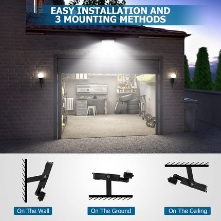 Motion Sensor Outdoor Security Light, 50W 4750 Lumen LED Floodlights with PIR Sensor, IP66 Waterproof Motion Sensor Outdoor Wall Light with Remote Control for Garden, Backyard